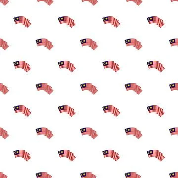 Malaysian flag pattern creating patriotic background texture Stock Illustration