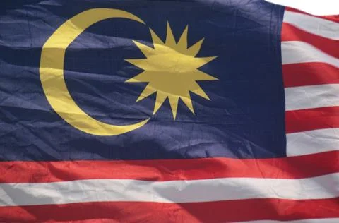 Malaysian flag Foto stock