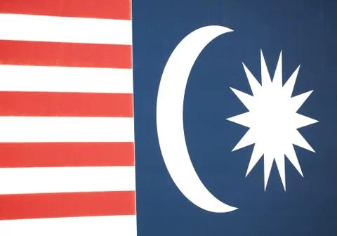 Malaysian flag Foto stock