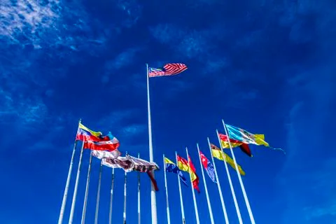 Malaysian flag Stock Photos