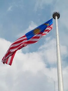 Malaysian flagpole Foto stock