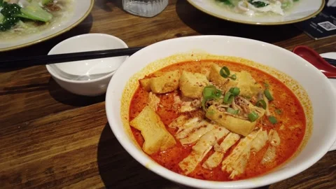 Malaysian Laksa 3 Stock Footage 252575160