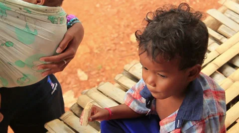 Malaysian poor child Stock-Footage 37309778