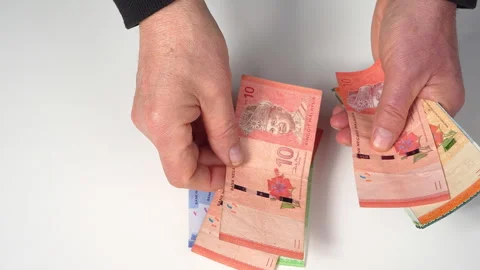 Malaysian Ringgit banknotes Stock Footage 306311736