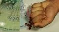 Malaysian Ringgit MYR, Counting Drugs and Money, Health Care, Colorful Pills HD Footage