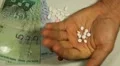 Malaysian Ringgit MYR, Counting Drugs and Money, Health Care, Colorful Pills HD Footage