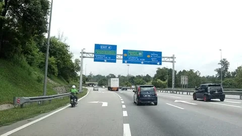 Malaysian Road Driving Hyperlapse Stock Footage 118470337