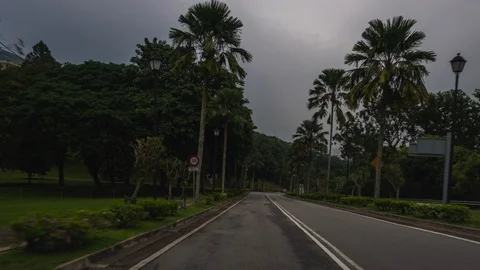 Malaysian Road Hyper Lapse Driving Stock Footage 119261150