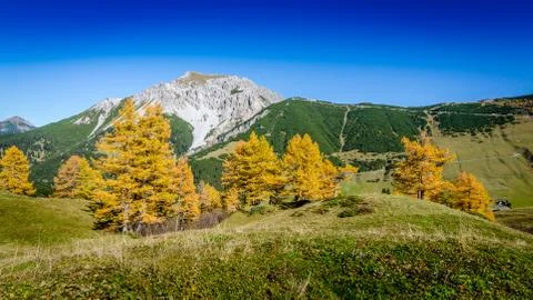 Malbun in Autumn, Liechenstein Stock Photos