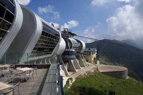 Malcesine cable railway Stock Photos