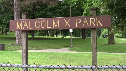 MALCOLM X BOSTON PARK Stock Footage 81380607