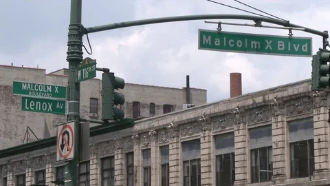 MALCOLM X BOULEVARD Stock Footage 81380105