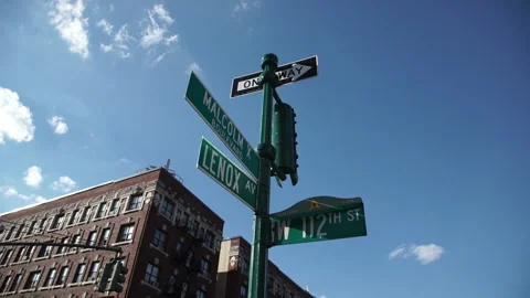Malcolm X Boulevard New York City Stock Footage 170909673