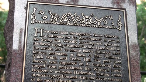 MALCOLM X HAD BEEN IN SAVOY BALLROOM, HARLEM Stock Footage 81381212