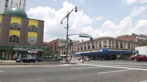 MALCOLM X MOSQUE IN NYC, HARLEM Stock Footage 81380046