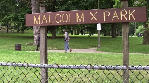 MALCOLM X PARK, BOSTON Stock Footage 81379746