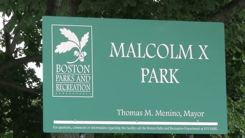 MALCOLM X PARK BOSTON, locations of malcolm X Stock Footage 81381375