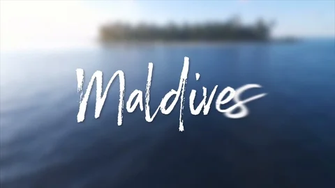 Maldieves Video Intro Video stock 115109600