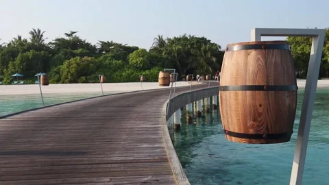 Maldives bridge Stock Footage 170116814