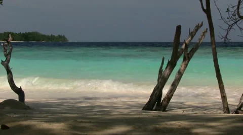 Maldives - coast 스톡 동영상 35209662