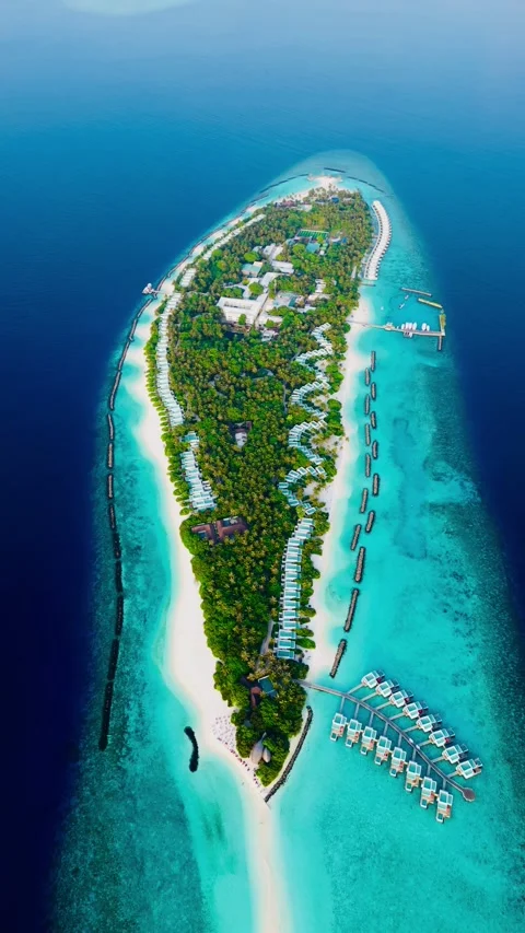 Maldives Dhigali Hotel Stock Footage 327440853