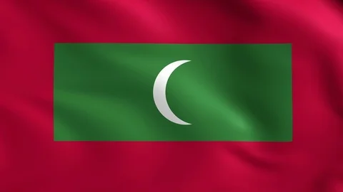 Maldives Flag Background 4k Видео 69876741
