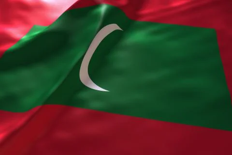 Maldives flag background Stock Illustration