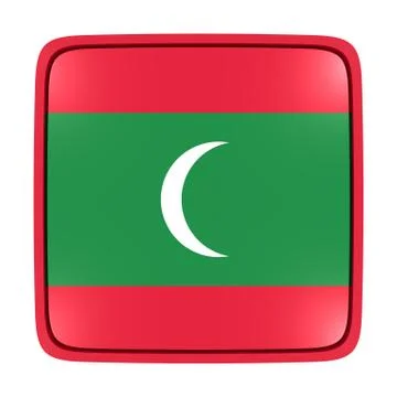 Maldives flag icon Stock Illustration