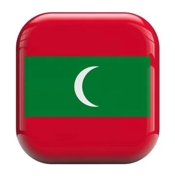 Maldives flag icon image Stock Illustration