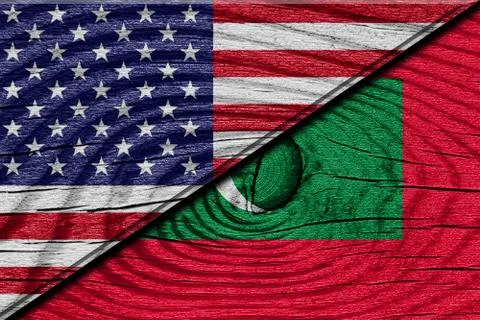 Maldives flag Stock Illustration