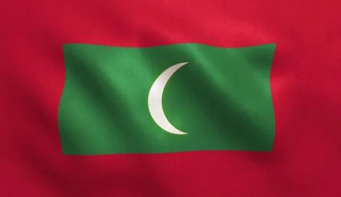Maldives Flag Stock Illustration