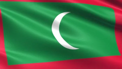 Maldives Flag Stockillustratie