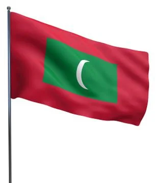 Maldives Flag Image Stock Illustration