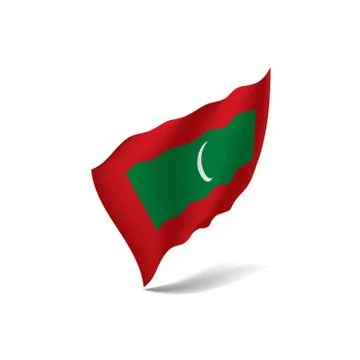 Maldives flag, vector illustration イラスト素材
