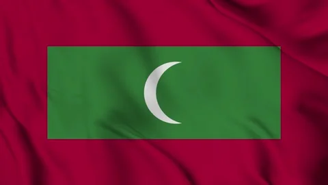 Maldives flag Waving 스톡 동영상 294133681