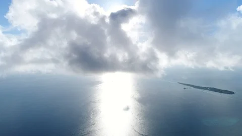 Maldives: Flying in the clouds Part IX Stock-Footage 106754497
