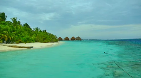 Maldives island Stock Footage 65143865