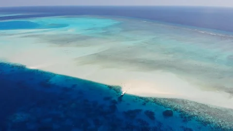 Maldives - Longest SandBar Stock Footage