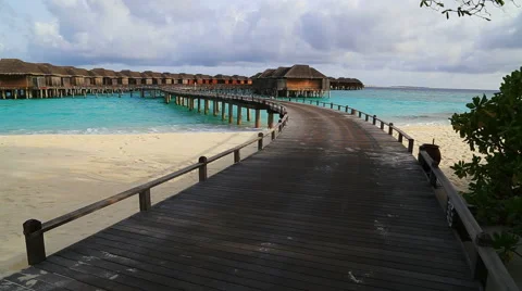 Maldives resort 库存影片 42136592