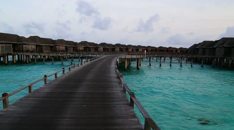 Maldives resort Stock Footage 42136610