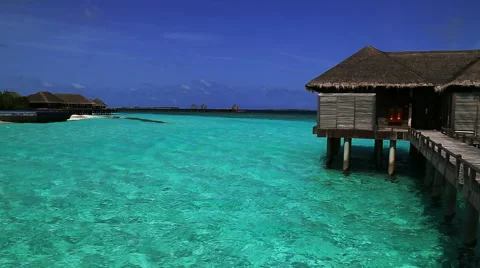 Maldives resort Stock Footage 42136646