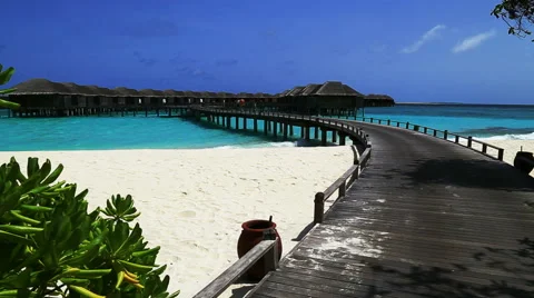 Maldives resort Video stock 42136676
