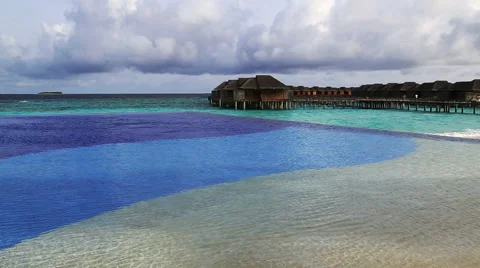 Maldives resort Stock Footage 42136801