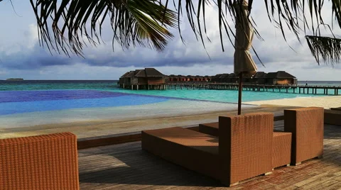 Maldives resort Vídeos de archivo 42136861