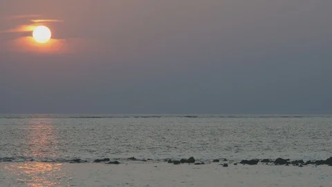 Maldives Sunset Time Lapse Stock-Footage 89739469