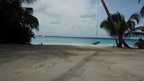 Maldives Swing 스톡 동영상 96245727