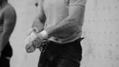 The male alpine is preparing to start. Stock Footage 78418904