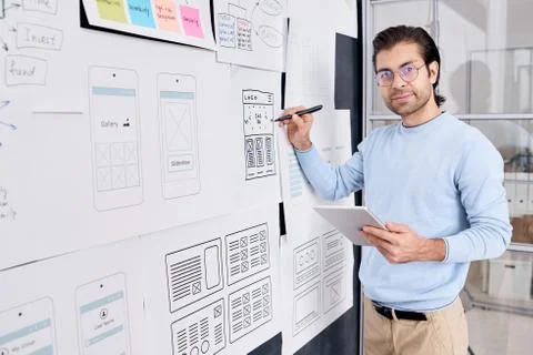 Male Application Developer Portrait Stock Photos