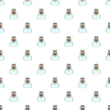 Male arab pattern, cartoon style Stock Illustration