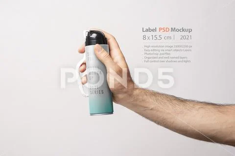 Free Foam Bottle Mockup (PSD)